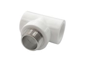 Тройник комбинированный переходной , наружная резьба 25*1/2*25